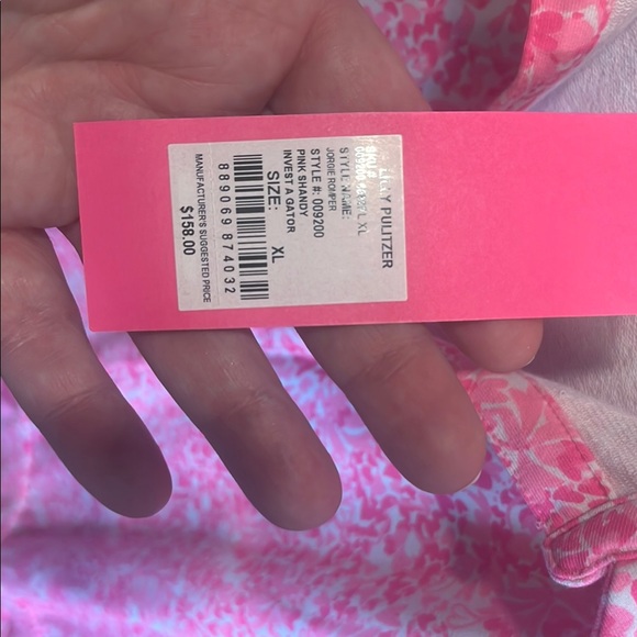 NWT Lilly Pulitzer Pink Romper - Picture 4 of 7